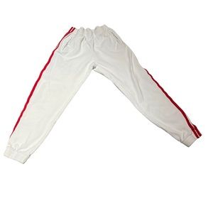 Brandy Melville John Galt Red Striped White Sweatpants